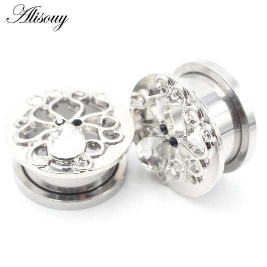 Octopus Stainless Steel Screw-Fit Ear Gauges – Multiple Sizes &amp; Styles