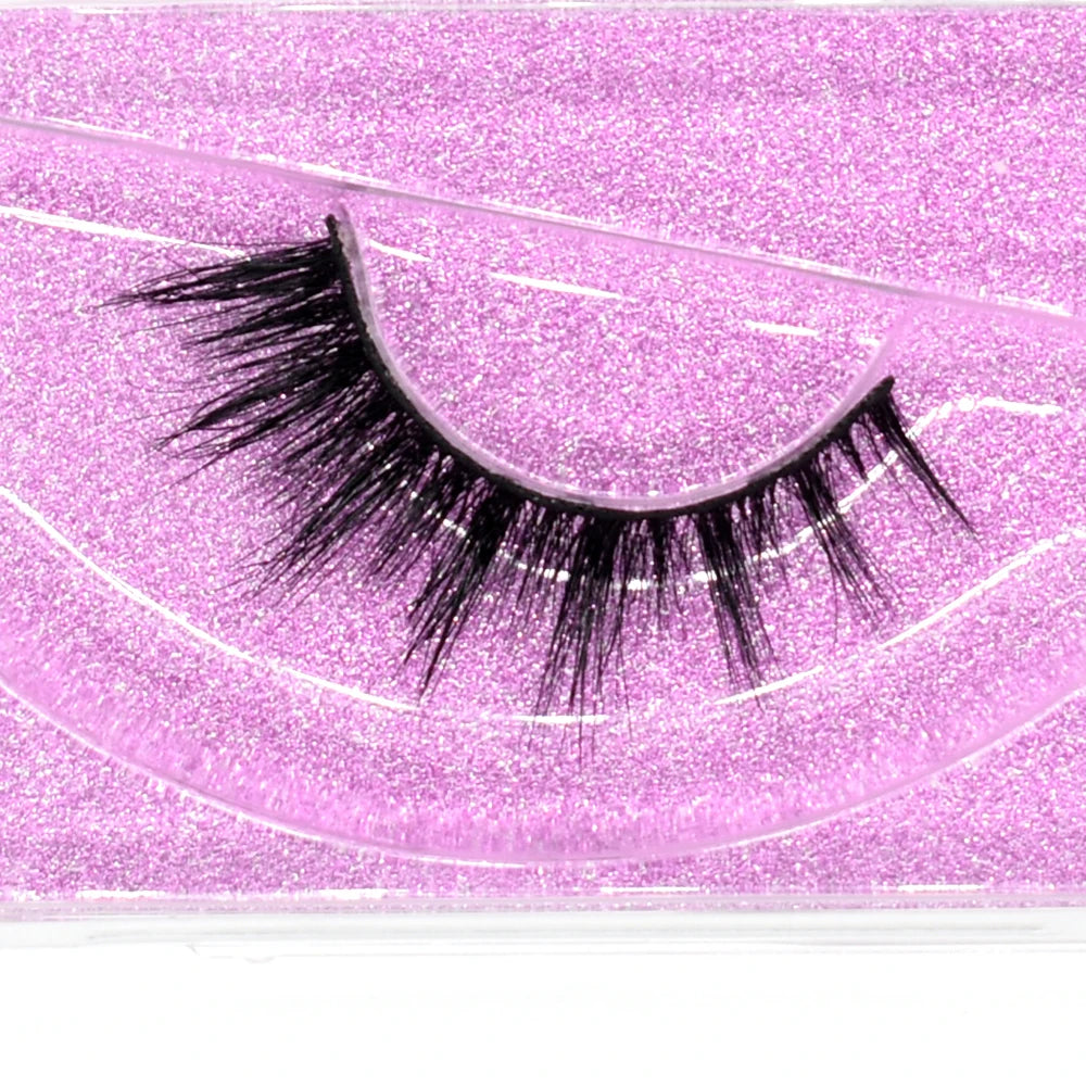 3D Mink Lashes – Fluffy Crisscross Wispy Strip Lashes 1 Soft Box