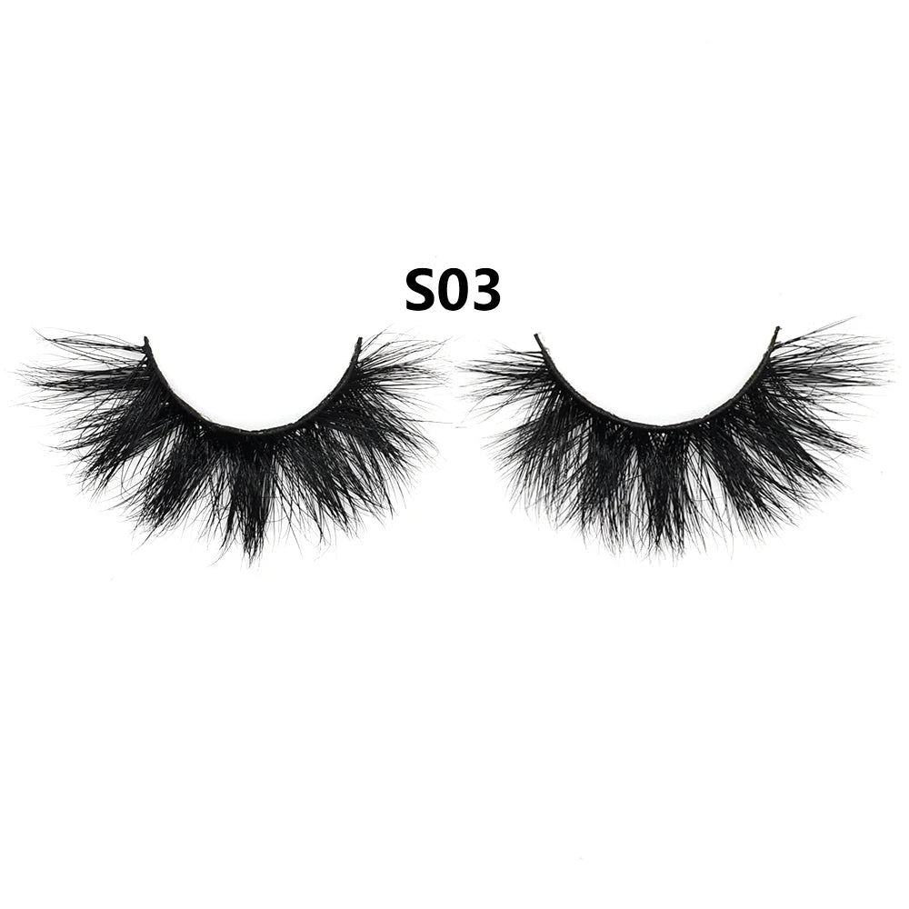3D Mink Lashes – Fluffy Crisscross Wispy Strip Lashes 1 Soft Box