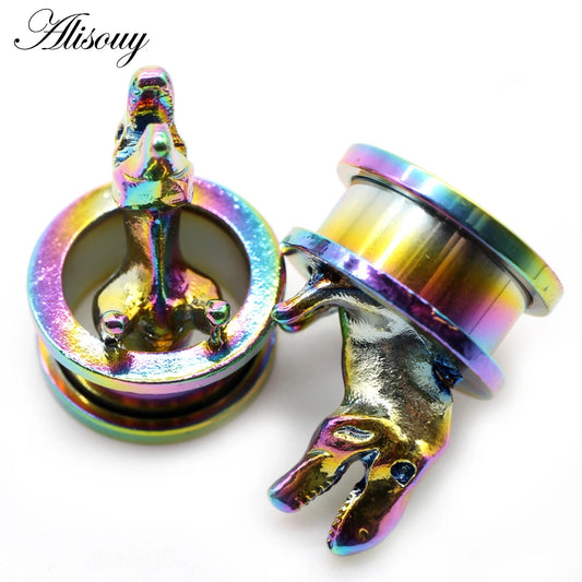 Stainless Steel Screw-Fit Ear Gauges – Multiple Sizes &amp; Styles