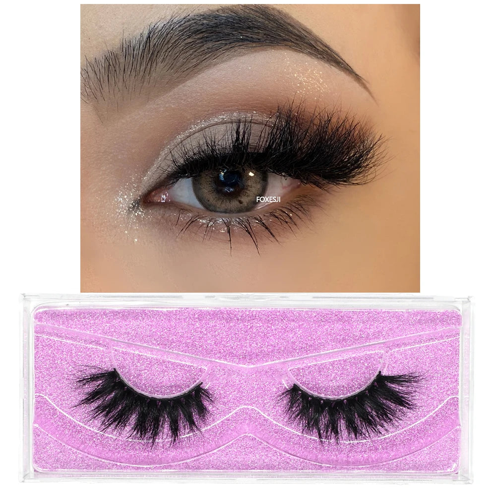 3D Mink False Eyelashes – Fluffy, Wispy & Natural Look