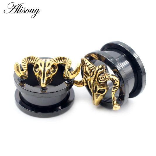 Stainless Steel Screw-Fit Ear Gauges – Multiple Sizes &amp; Styles
