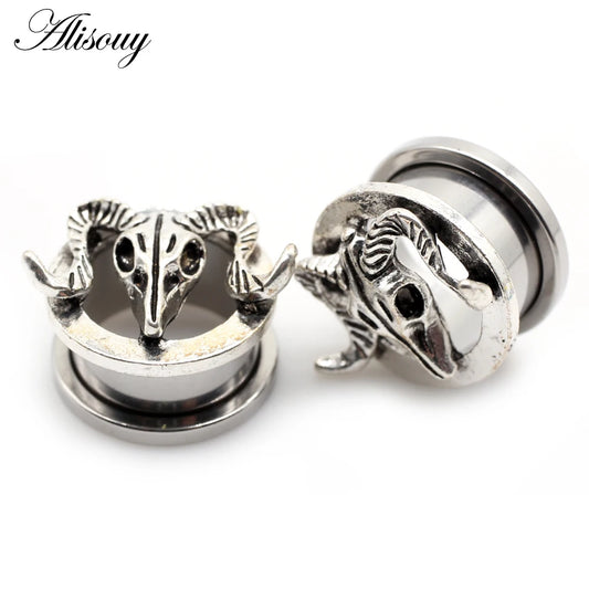 Stainless Steel Screw-Fit Ear Gauges – Multiple Sizes &amp; Styles
