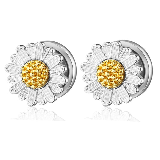 2pcs Stainless Steel Screw Ear Tunnel Plugs – Multi-Style Body Jewelry Flowers