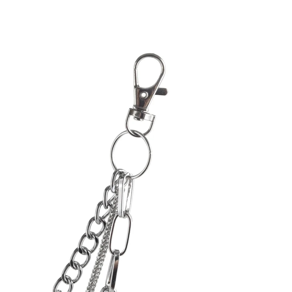 Moon Chain Pants Accessory – Gothic E-Girl/E-Boy Belt Keychain