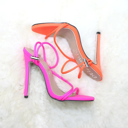 Stretch Fit Round Toe High Heel Sandals (12CM)