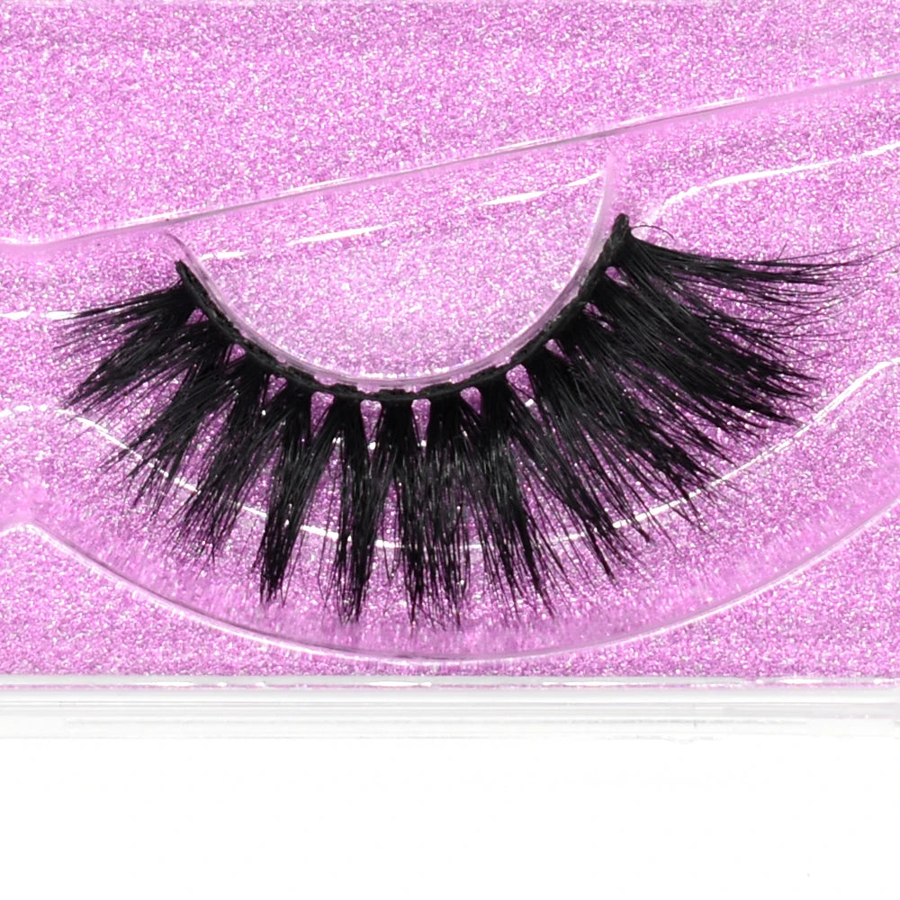 3D Mink Lashes – Fluffy Crisscross Wispy Strip Lashes 2 Soft Box