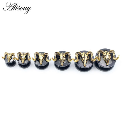 Stainless Steel Screw-Fit Ear Gauges – Multiple Sizes &amp; Styles