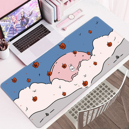 Bunny Cartoon Desk Mat – Cute Study & Computer Table Pad