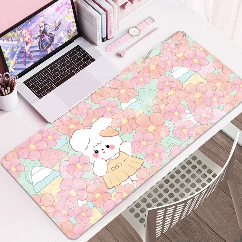 Bunny Cartoon Desk Mat – Cute Study & Computer Table Pad