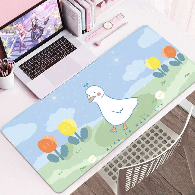 Bunny Cartoon Desk Mat – Cute Study & Computer Table Pad