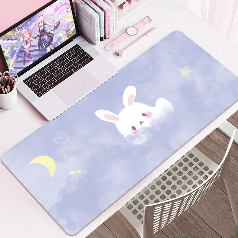Bunny Cartoon Desk Mat – Cute Study & Computer Table Pad