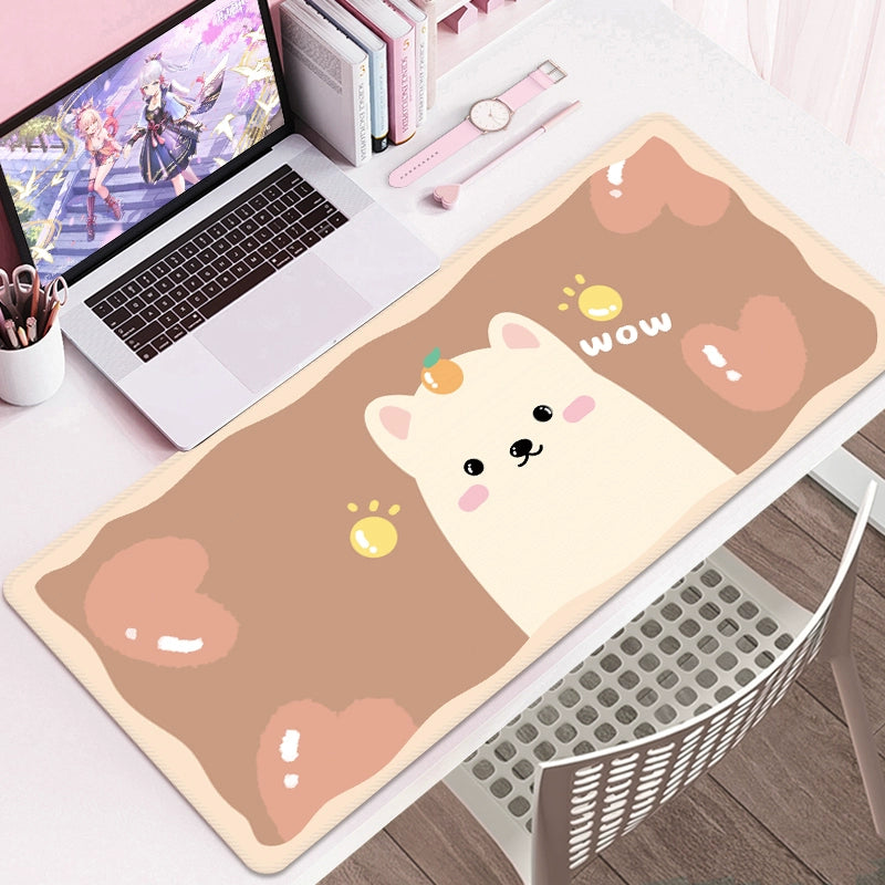 Bunny Cartoon Desk Mat – Cute Study & Computer Table Pad