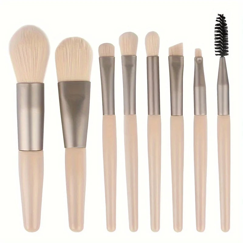 8/20-Piece Eye Makeup Brush Set – With Optional Sponges & Puffs