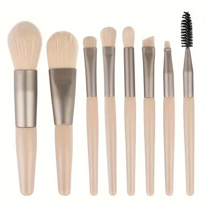8/20-Piece Eye Makeup Brush Set – With Optional Sponges & Puffs