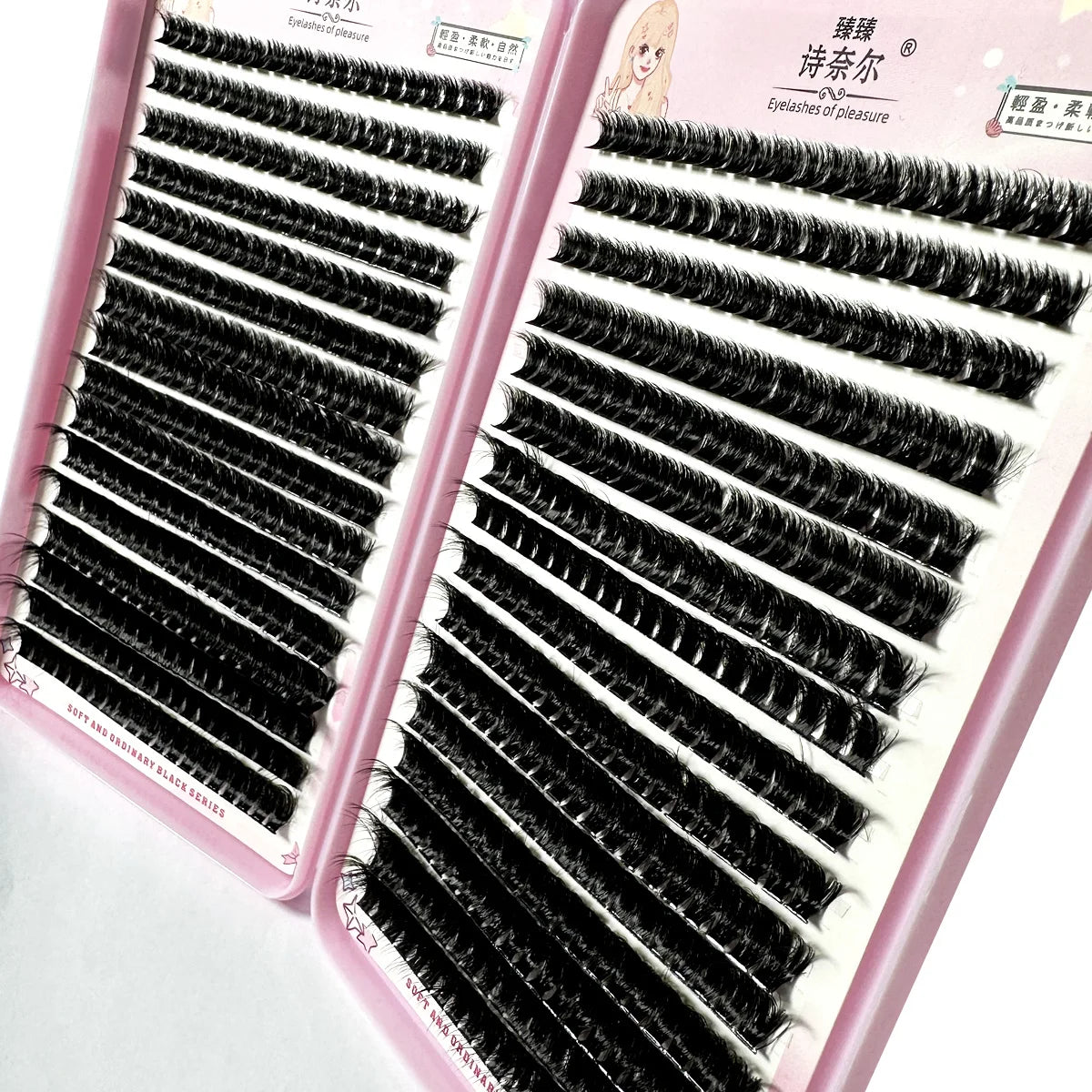 640PCS 5D Fluffy Lash Clusters – 30D-100D Mixed Volume DIY Individual Eyelash Extensions