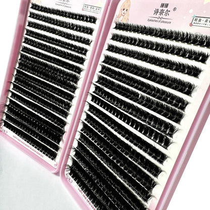 640PCS 5D Fluffy Lash Clusters – 30D-100D Mixed Volume DIY Individual Eyelash Extensions