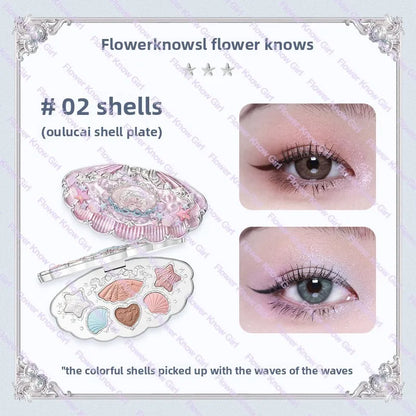 Flower Knows Moonlight Mermaid Eyeshadow Palette – 8 Magical Shades to Mesmerize
