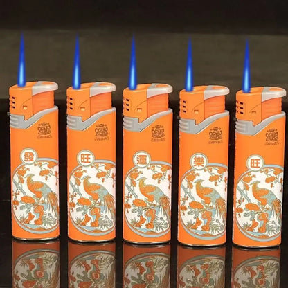 5PCS Jet Torch Flame Lighter Set – Windproof Refillable Butane Gadgets