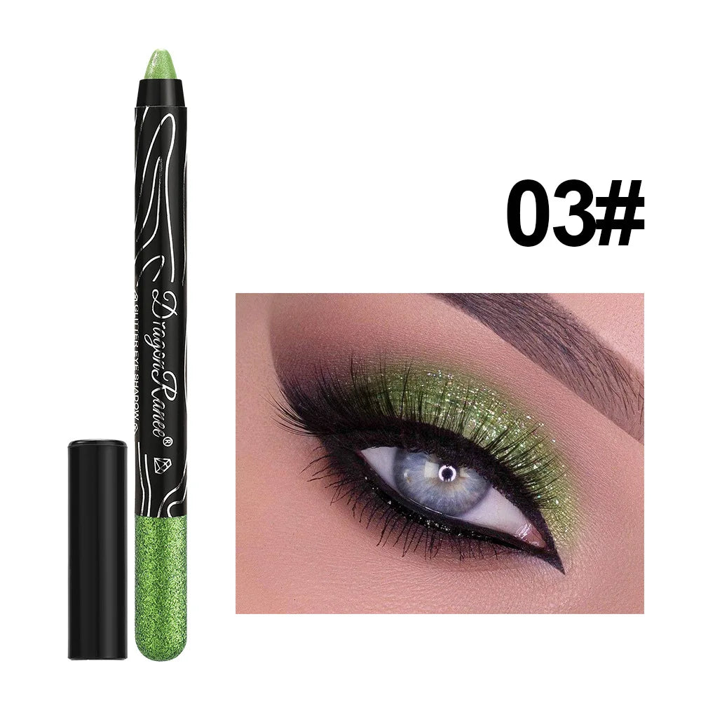 Glitter Eyeshadow & Eyeliner Pencil Set (12 Colors)