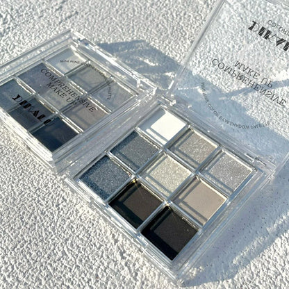 Oh Rosy 9-Color Eyeshadow Palette – Soft Smoke & Rose Tones