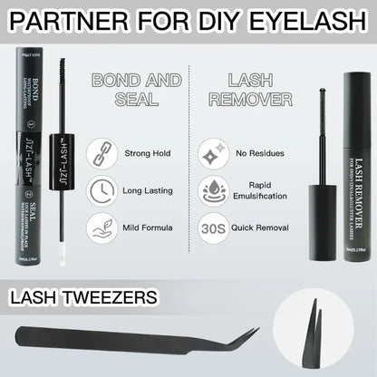 Individual Cluster Eyelashes – C Curl, 3D Mink Style, Wispy &amp; Fluffy