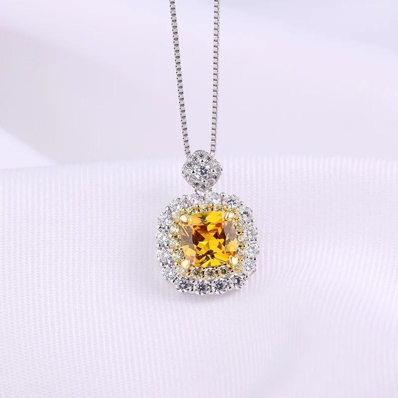 CC Cubic Zirconia Water Drop Pendant Necklace