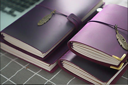 Genuine Leather Refillable Travel Journal – Handmade Retro Diary & Sketchbook