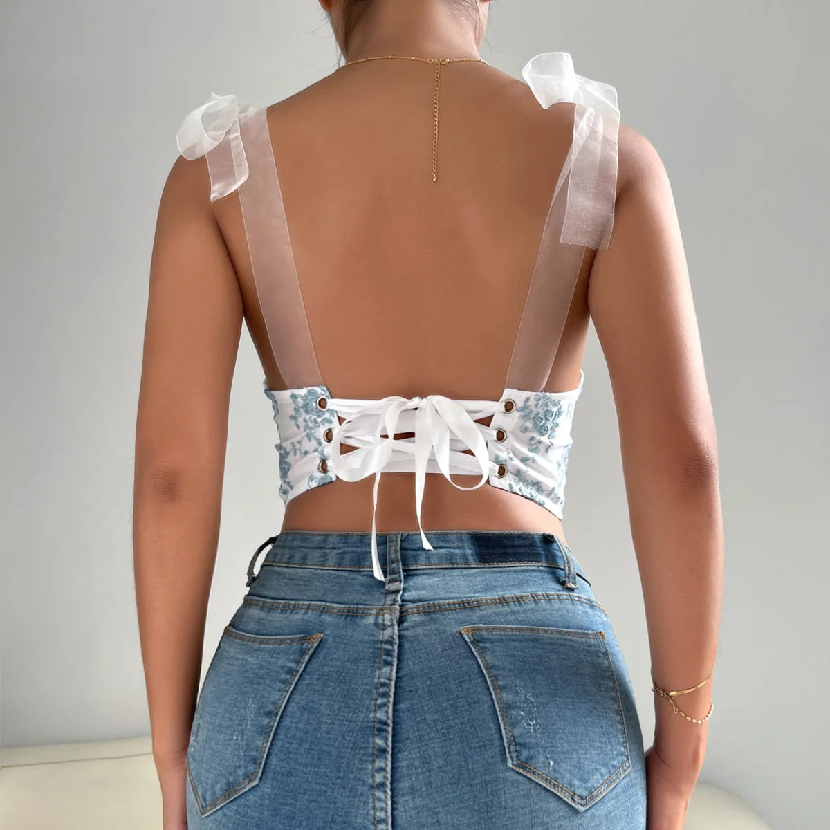 Women’s Underbust Bustier Camis – Sexy Crop Top Lingerie Streetwear