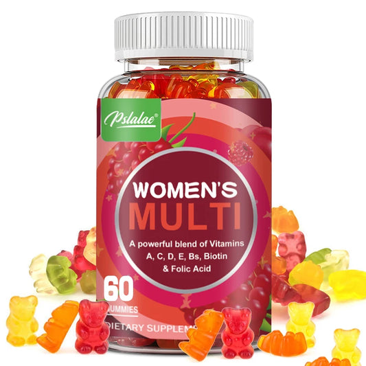 Women’s Adult Vitamin B Complex + D3 Gummies – Energy, Heart, Bone, Skin & Immunity Support