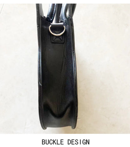 Gothic Pentacle Cat Shoulder Bag – Punk Rock Women’s Black Handbag