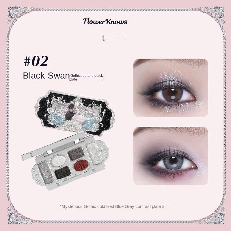 Flower Knows Swan Ballet Eyeshadow Palette