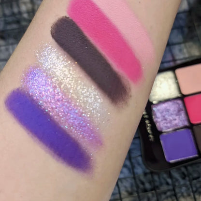 6-Color Green Chameleon Butterfly Eyeshadow Palette – Gothic Glam with a Twist