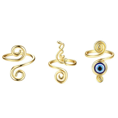 3pcs Adjustable Toe Rings – Summer Beach Foot Jewelry