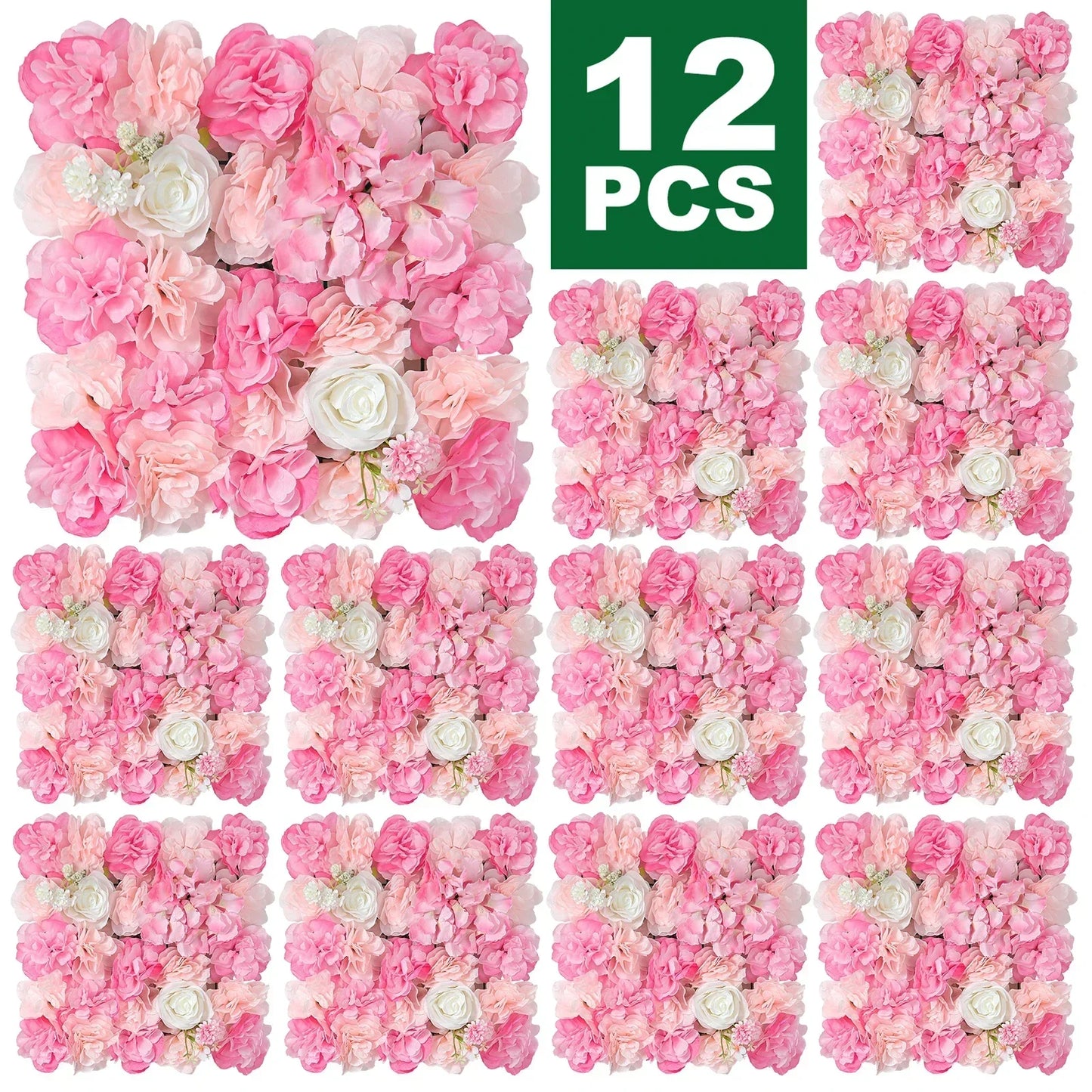 3D Rose Wall Panels Set