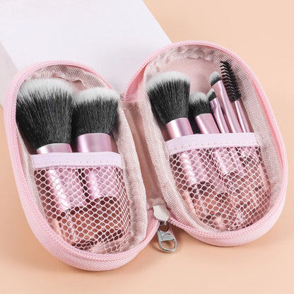 10-Piece Mini Makeup Brush Set – Portable Beauty Tools