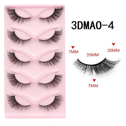 Cat Eye 3D Lashes – Fluffy, Wispy, Manga Magic