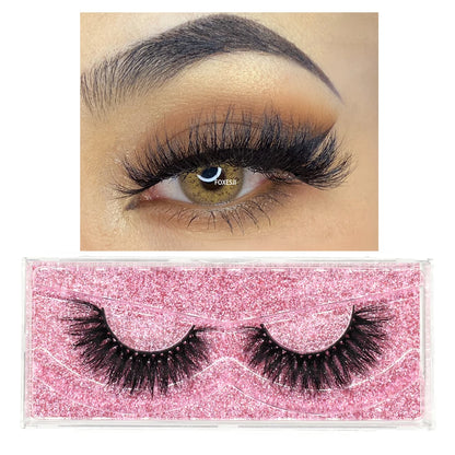 3D Mink Lashes – Fluffy Crisscross Wispy Strip Lashes 1 Soft Box