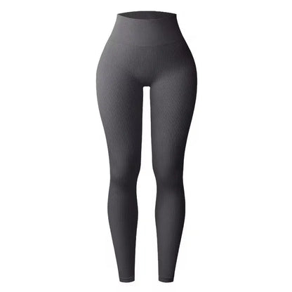 Seamless High-Waisted Yoga Pants – Slimming Sports Leggings