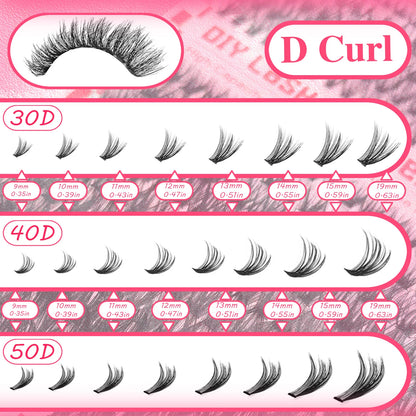 DIY Individual Lash Extension Kit (30D / 40D / 50D / 80D)