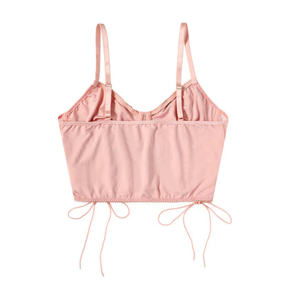 Women’s Underbust Bustier Camis – Sexy Crop Top Lingerie Streetwear