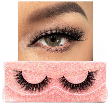 3D Mink Lashes – Fluffy Crisscross Wispy Strip Lashes 2 Soft Box