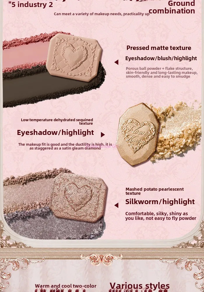 Strawberry Cupid Complexion Palette – Blush, Eyeshadow, Highlighter & Bronzer