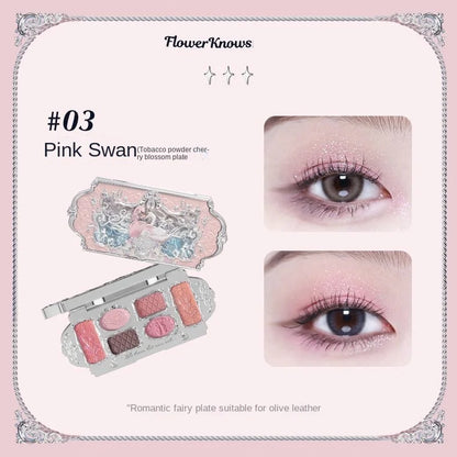 Flower Knows Swan Ballet Eyeshadow Palette