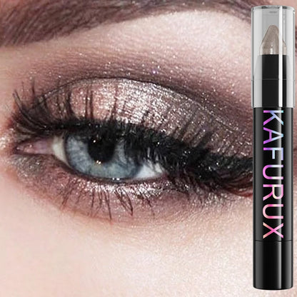 24-Color Pearlescent Glitter Eyeshadow & Eyeliner Pencil – Waterproof, Shimmer & Matte Eye Makeup