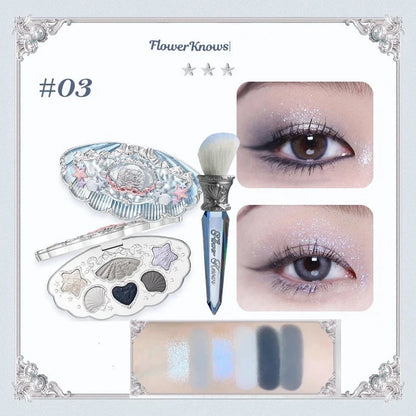 Little Angel 9-Color Eyeshadow Palette – Shimmer & Glitter Finishes