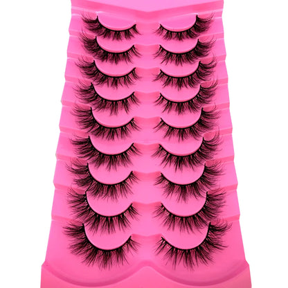 3D Mink-Effect False Eyelash Set – Soft, Fluffy &amp; Full of Volume