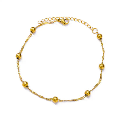 Chunky Figaro Chain Anklet – Unisex Stainless Steel Gold Anklet Jewelry (21+10cm)