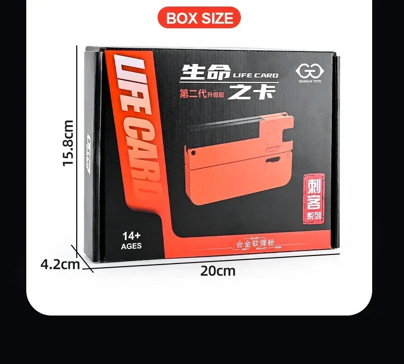 Folding Card Soft Bullet Toy Gun