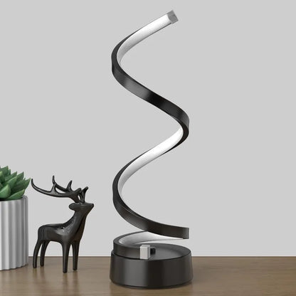 Classic Spiral LED Table Lamp – Modern Minimalist Design